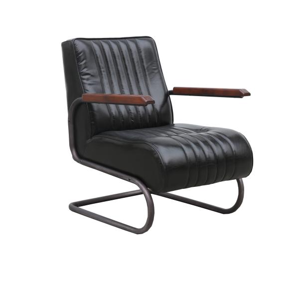 Buy cheap Genuine Antique Leather Armchairs Width Seat Leather Retro Office Chair from wholesalers