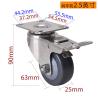Buy cheap Grey Stainless Steel Castor Wheels 2.5 Inch Swivel Casters Light Duty S3425P-74 from wholesalers