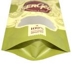 Resealable Coffee Bean Tea Packaging Bags Herbal Fillable Green With Valve