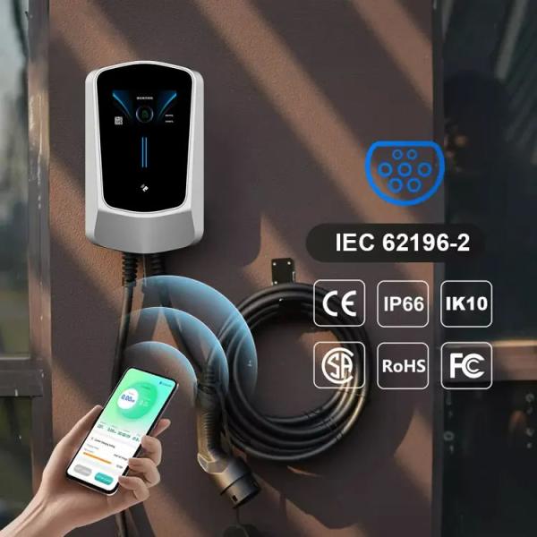 Buy cheap Column Mounted Type 1 Type 2 Ev Wall Box Charger UV Resistant from wholesalers