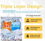 Hot And Cold Insulated Bags For Food Delivery, Grocery Shopping Bags, Food