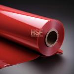 Opaque Red 80uM PE High Density Film Halogen Free Used To Make Labels