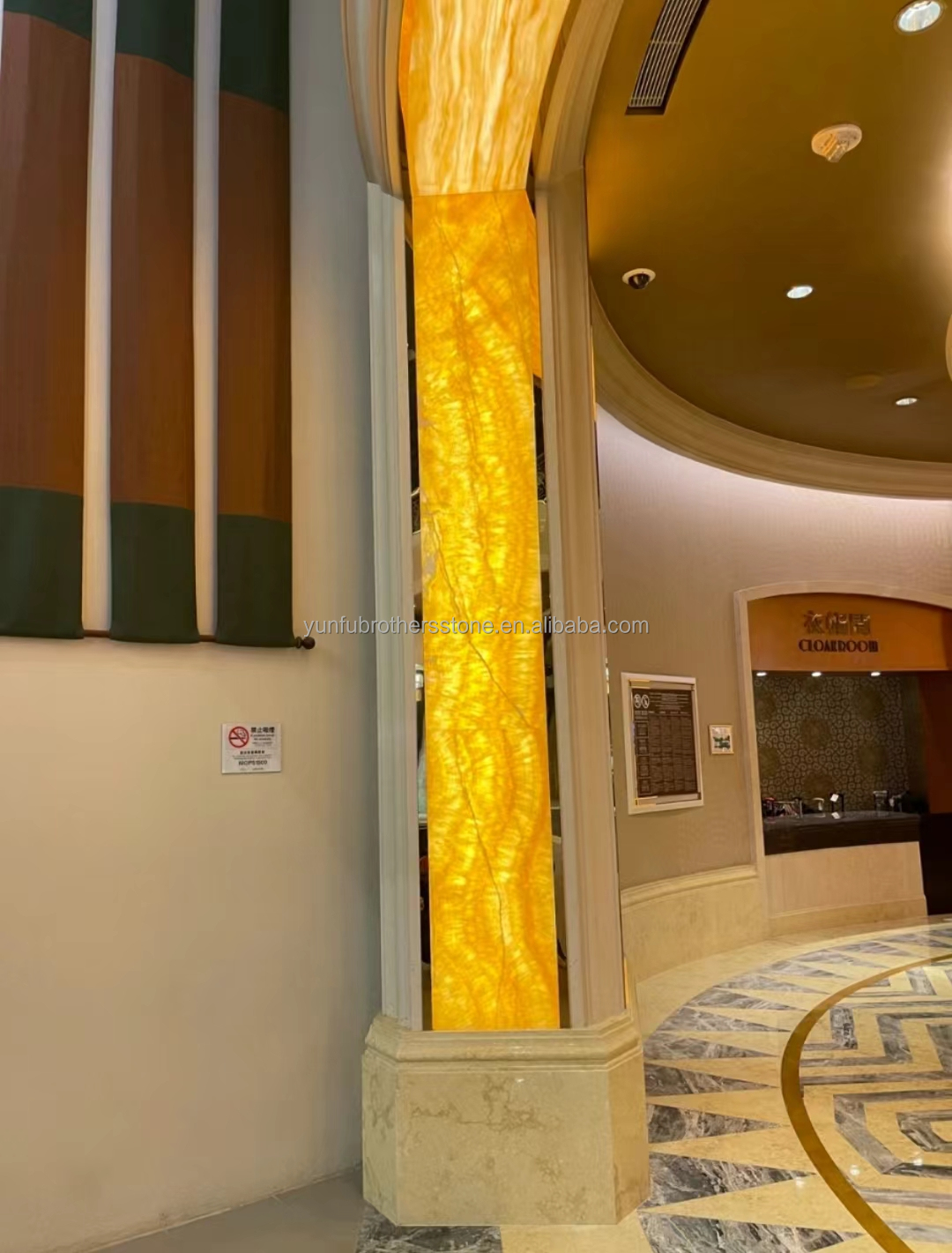 Surface Finishing Polished Design Backlit Orange Jade Stone for Basin and Dining Table