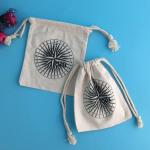 Screen Printing Muslin Cotton Jewelry Packaging Bags