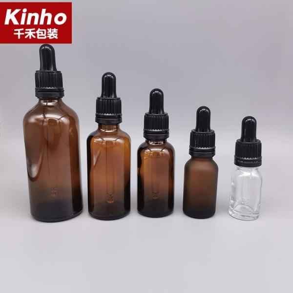 Buy cheap CRC Closure Essential Oil Dropper Cap 5ml 10ml 15ml 20ml 30ml 50ml 100ml Dropper Glass Bottle Amber Transparent from wholesalers