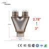 Buy cheap Y-Shaped Three-Way Exhaust Pipe Universal Style Car Accessories Euro 1 Catalyst Auto Catalytic Converter from wholesalers