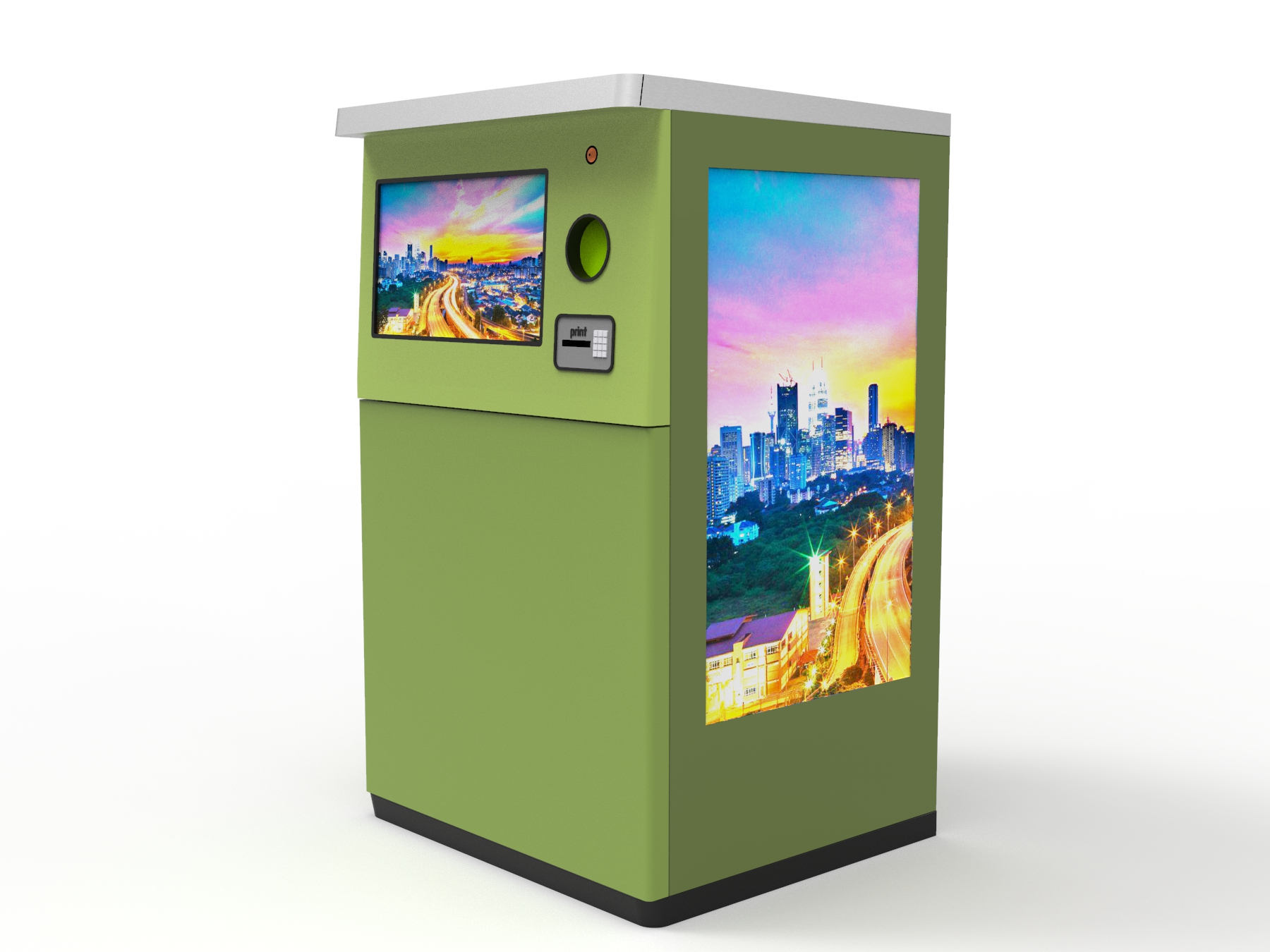Commercial Supermarket RVM Reverse Vending Machine Indoor Circle RVM 712