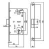 Buy cheap Apartment 304 Core Stainless Steel Door Locks For Window / Fan White Color from wholesalers