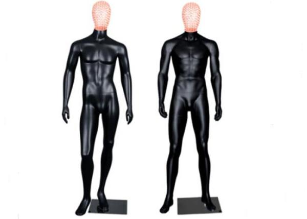 Quality Fiberglass Full Body Men's Shop Display Mannequin With Iron Wire Head Eco Friendly for sale