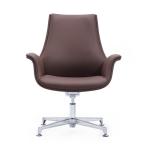 Brown Ergonomic Lifting Chair Swivel Leather Recliner Chair