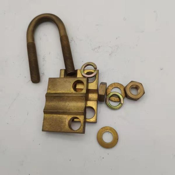 Corrosion Resistant U Type Clamp for Earth Rod and Stranded Wire 6 AWG Conductor