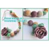 Buy cheap Baby sling necklace, baby bracelet, crochet bracelet, teething bracelet, crochet long funky beaded necklace from wholesalers