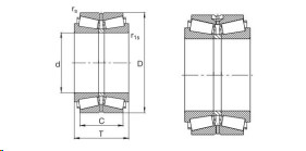 Euro Market 511976 Double Row Tapered Roller Bearing For Steel Mill Bearing