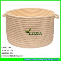 Buy cheap LUDA small round storage bin handmade hanging storage basket product