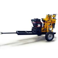 Buy cheap 180m Small Trailer Mounted Portable Borehole Drilling Rig For Surface Water Well product