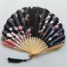 Buy cheap Shell Round Foldable Decorative Fans Cosplay Fabric Bamboo Festival Hand Fans from wholesalers
