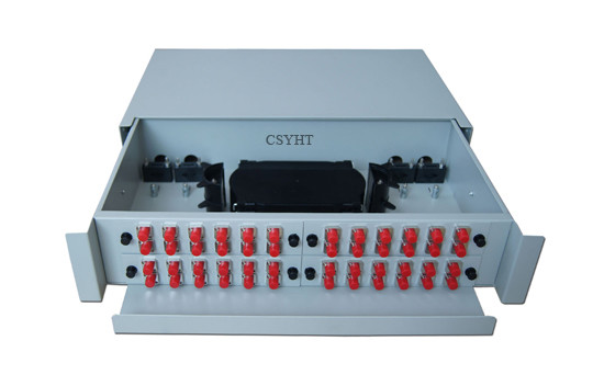 Cold roll steel Drawer type fiber optic patch panel ARS48 for FTTH CATV GPON Telecommunications