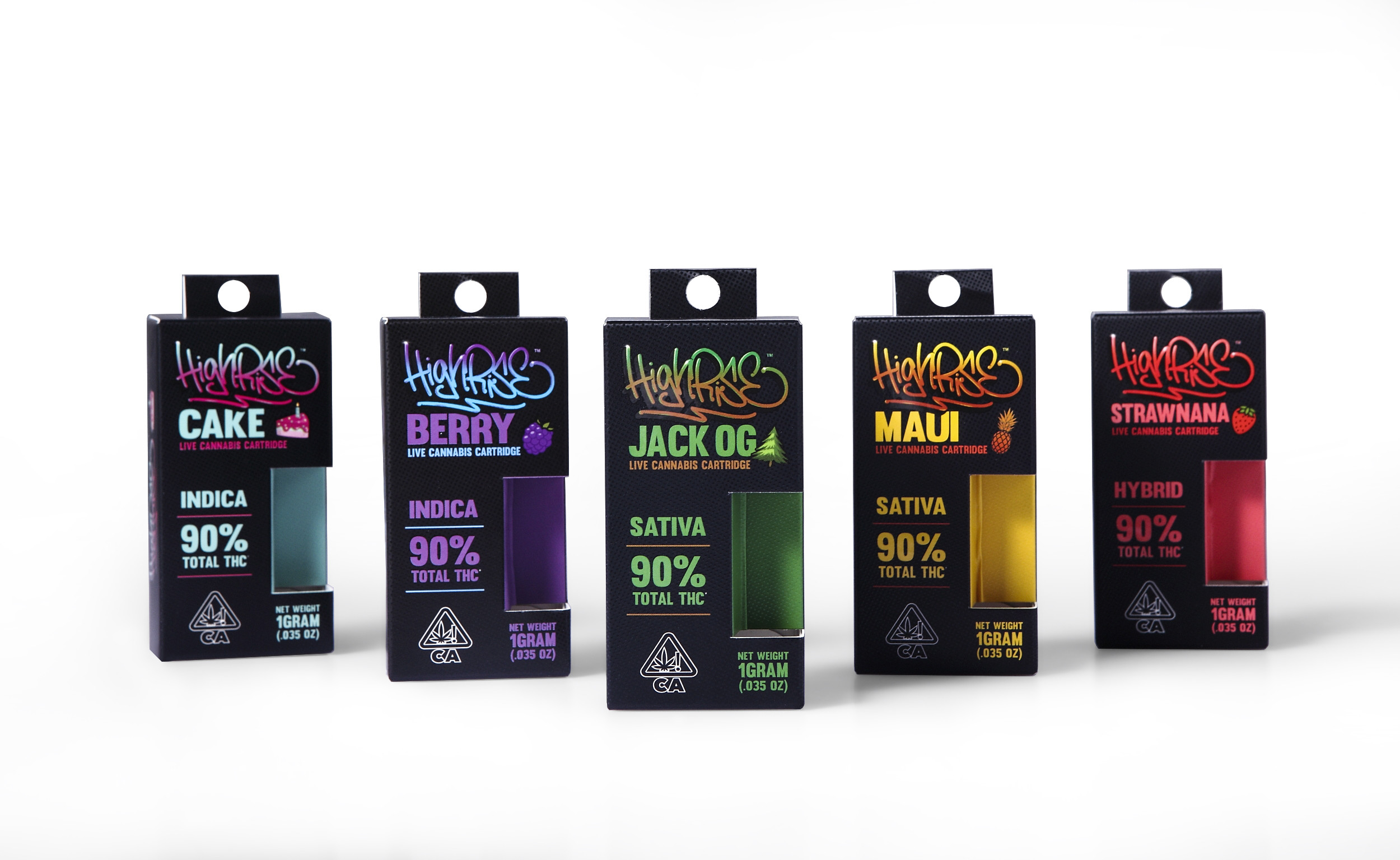 Hanging Hole Packaging Vape Cartridge Box With Dot Spot UV ISO