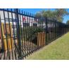 Buy cheap Black Powder Coated Tubular Iron Fence Solid Metal Horizontal Designs For Garden from wholesalers