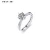 Buy cheap 22.1mm 2.52g Diamond Wedding Ring festival Moissanite Womens Diamond Band Rings from wholesalers