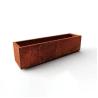 Buy cheap Modern Garden Pots Metal Long Trough Box Corten Steel Rectangle Planter from wholesalers