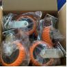 Buy cheap 6 Inch PVC Hollow Core Swivel Heavy Duty Casters Orange Color Wheels from wholesalers