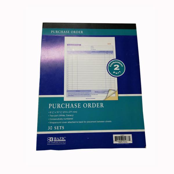 Purchase order book White Paper Business Forms Two Parts for Your Business