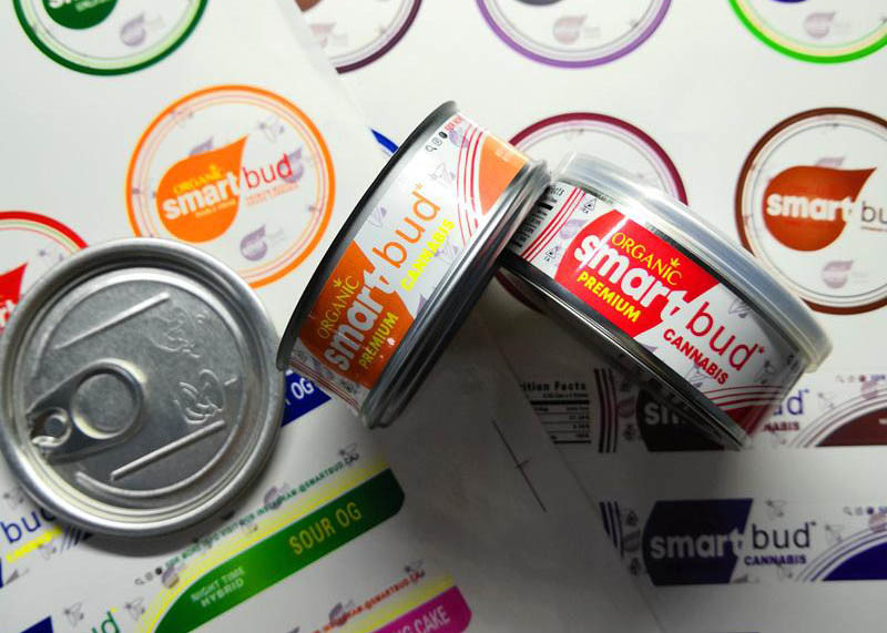 Tinplate Material Smoking Items 16 Flavors Sealed Tin Cans 3.5 Gram