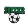 Buy cheap Customized Soccer Iron On Embroidered Patches Colorful For Bags / Caps from wholesalers