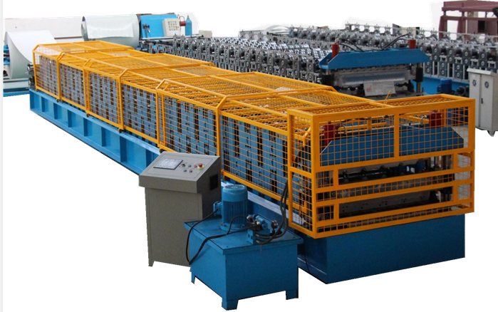 Double layer roofing sheet machine