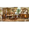 Buy cheap Wooden Carved Flower 6 Seater Dining Table And Chairs ISO14001 European Antique from wholesalers
