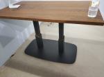 Sandy Texture Dining Table Pedestal Base Hospitality Furniture Cast Iron Table