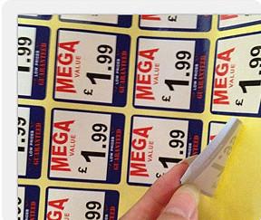 Buy cheap Square Self Adhesive Sticker Labels For PET Bottles Customized Designs from wholesalers