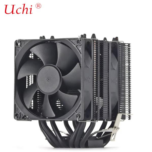 Buy cheap Dual Tower Dual Fan Black Fan Cooler PC Motherboard CPU Cooler from wholesalers