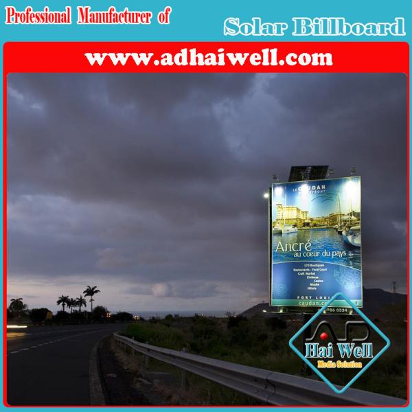 Buy cheap Hot-DIP Galvanized Steel Billboard Solar Advertising from wholesalers