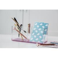 Buy cheap Purple Glitter Clear 9x4x4" Aesthetic Desk Organizer product