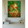 Buy cheap Colorful Abstract Floral Painting Hand - Painted With Texture Customized Size Or Color from wholesalers