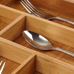 100% Pure Bamboo Expandable, kitchen Utensil - Cutlery and Utility Bamboo Drawer