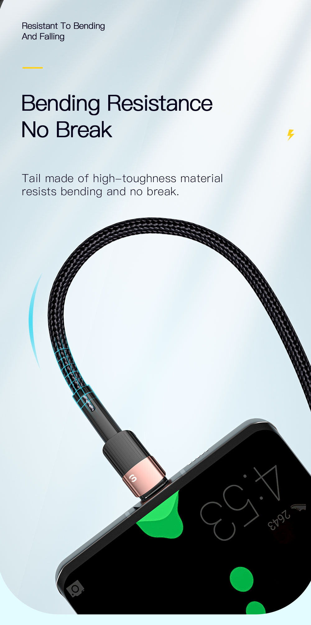 Android Fast Charging Data Cable Type C 1/2/3M 7A 100W For Huawei Xiaomi