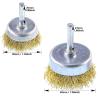 Buy cheap 14 Ounces Brass Wire Wheel Brush Set 7pcs Cup Brush Coarse Grit from wholesalers