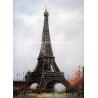 Buy cheap Impression Style Eiffel Tower Oil Painting On Canvas 50x60 Cm Home Decor from wholesalers