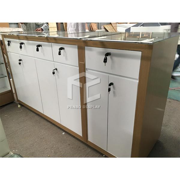 Buy cheap 3000mm Long Mobile Phone Display Showcase With 2pcs Drawers from wholesalers