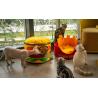 Buy cheap Soft Removable And Washable Hamburger Cat Bed Dot Small Pet Animal Round Donut Calming Small Dog Bed from wholesalers