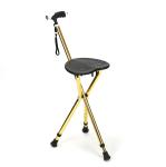 88cm Walking Aid Walker Flashlight Handle Four Feet Aluminum Frame Steel Stand