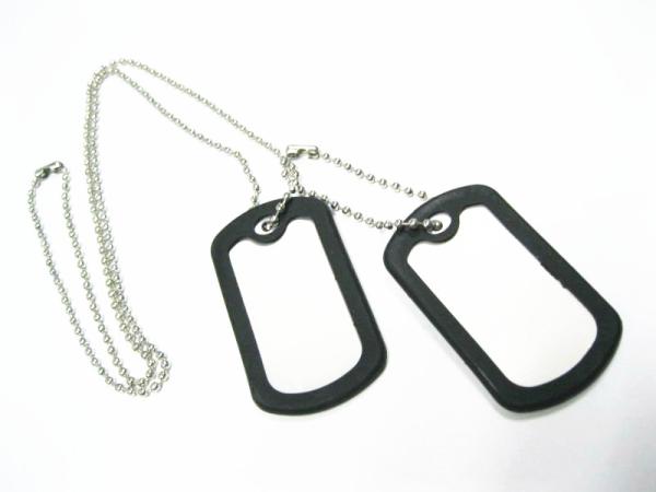 Buy cheap 50mm Custom Stainless Steel Tags , Antique Gold Silver Rubber Dog Tags For Pets from wholesalers