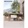 Buy cheap OEM Nordic Simple Outdoor Teak Wood Dining Table And Chairs from wholesalers