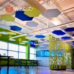 Custom Size Artistic Fabric Acoustic Panels , Soundproof Fabric Wrapped Wall