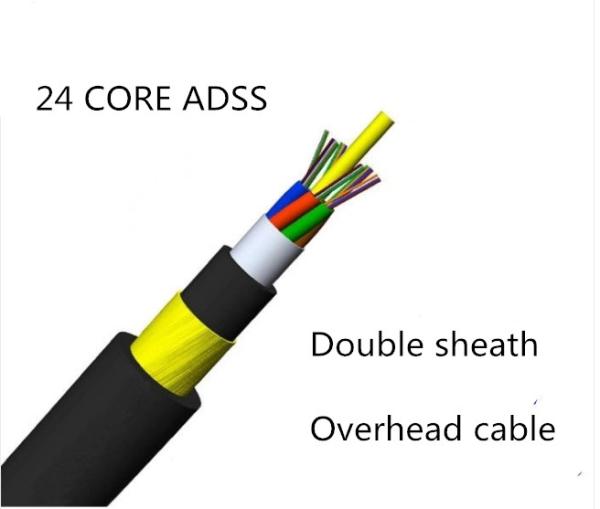 Buy cheap All Dielectric Adss Wire , 24core Aerial Self Supporting Aerial Cable from wholesalers