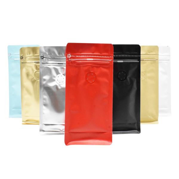 Buy cheap Flat Bottom Red 250g Stand Up Zipper Bag from wholesalers