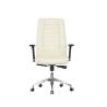 Buy cheap Medium Back Revolving Leather Office Swivel Chairs 320 Mm Black Nylon BIFMA Odm from wholesalers